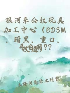 银河系公奴玩具加工中心（BDSM，暗黑，重口，改造）