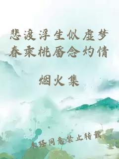 悲渡浮生似虚梦春乘桃靥念灼情