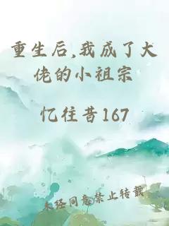 重生后,我成了大佬的小祖宗